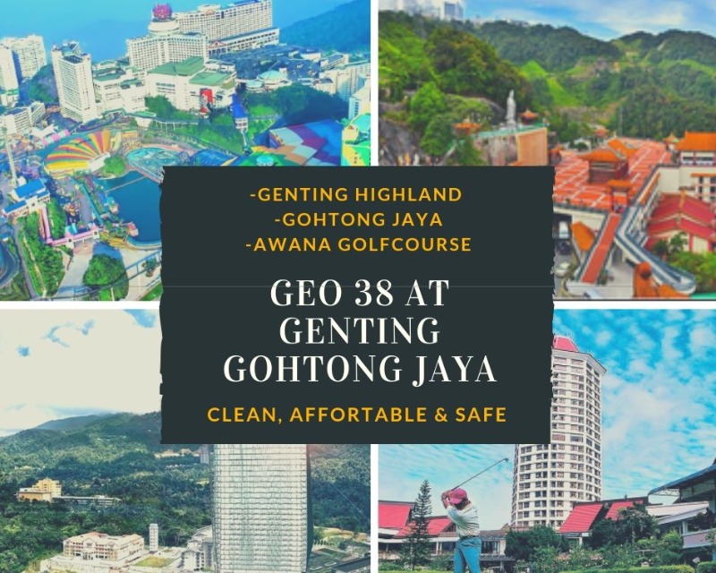 room for rent, single room, genting highlands, Super Single Bedroom With Perfect Balcony View at GEO 38 !!!