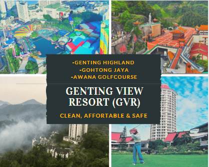 room for rent, master room, genting highlands, Ensuite Master Bedroom with stunning view at Genting View Resort.