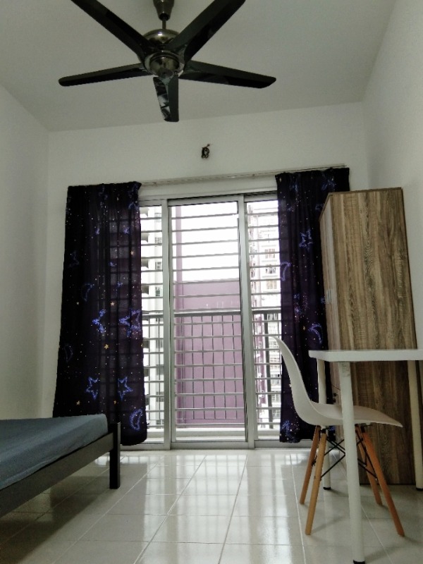 room for rent, common area, danau kota, BALCONY ROOM WITH GREAT VIEW