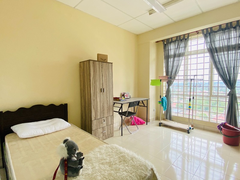 room for rent, apartment, subang bestari, 1 bulan Deposit Rumah Sewa Murah Fully Furnished Air Con free Wifi Pangsapuri Damai  