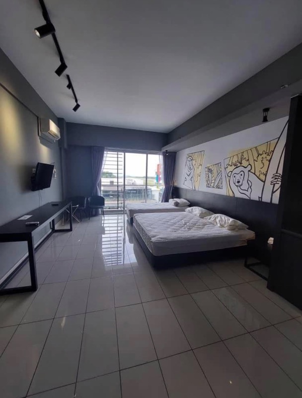 room for rent, studio, jalan sabah rail, Aeropod Soho Studio Unit For Rent | KK Town City Centre I 7th Floor Fully Furnished