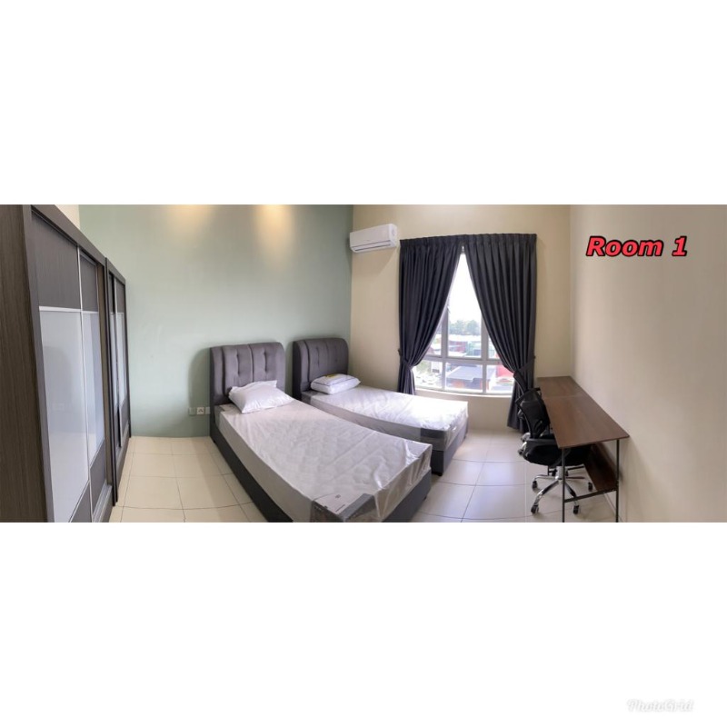 room for rent, medium room, setapak, Shared twin single clean room with nice view