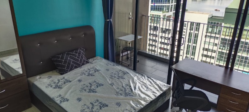 room for rent, single room, jalan dulang, ASTESTICA THE MINES ROOM WITH PRIVATE BALCONY