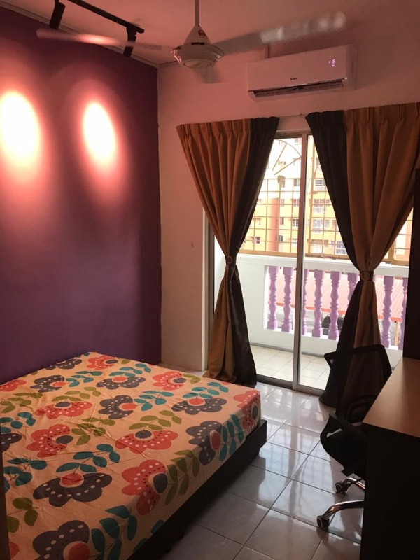 room for rent, single room, jalan pasir emas, Sri Ria Apartment Room with Good View