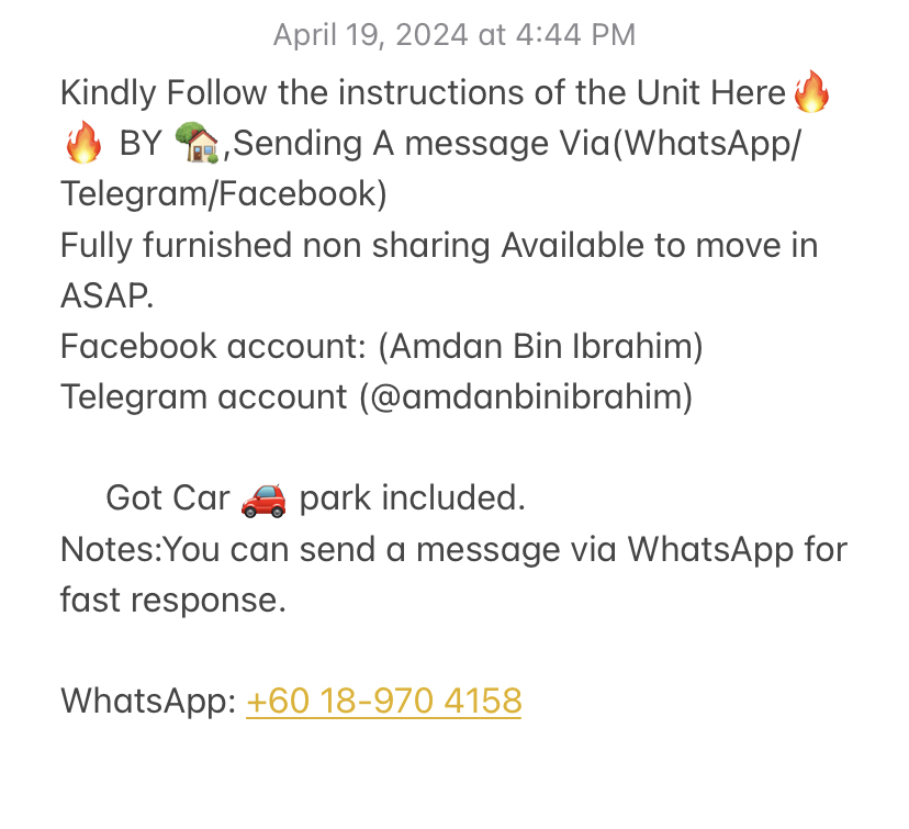 room for rent, studio, jalan putra permai, Send the owner a message on WhatsApp if you want to RENT the unit Telegram(@amdanbinibrahim). Facebook (Amdan Bin Ibrahim)